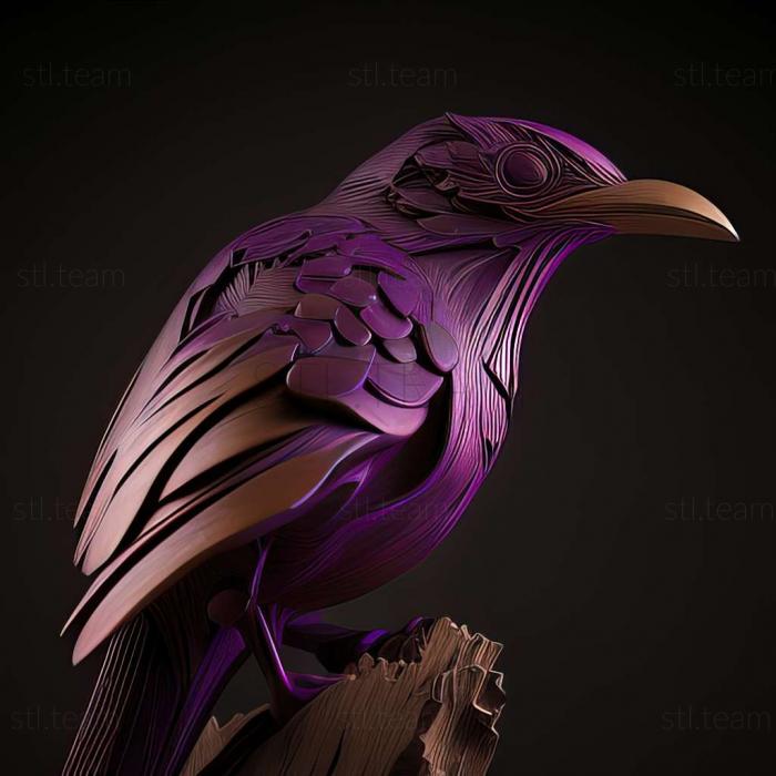 3D model Lamprotornis purpuroptera (STL)